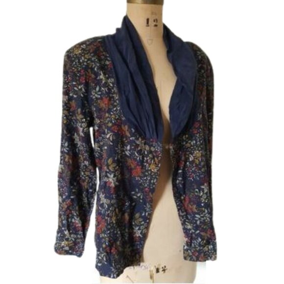 Vintage cottagecore 90s granny floral print blazer top - Picture 2 of 12